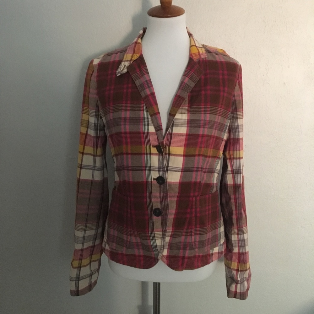 J. Crew Fall Plaid Blazer